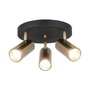 Opviq Oktano - 52-23 Lámpara de araña de metal negro y laca antigua